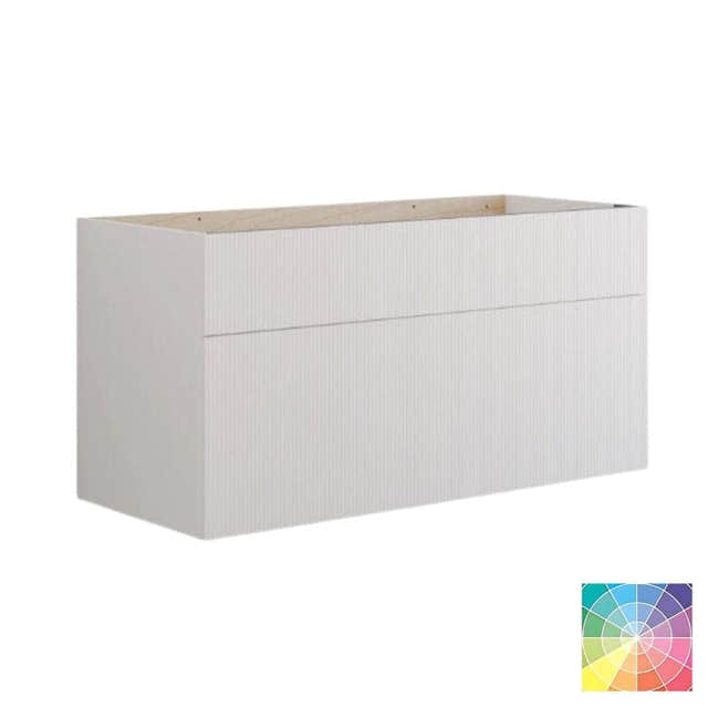 Dansani Calidris Rillet Servantskap D50cm 2 skuff ekstra høy underskuff NCS farge / 120cm dobbel Dansani Servantskap DA-C30-C099