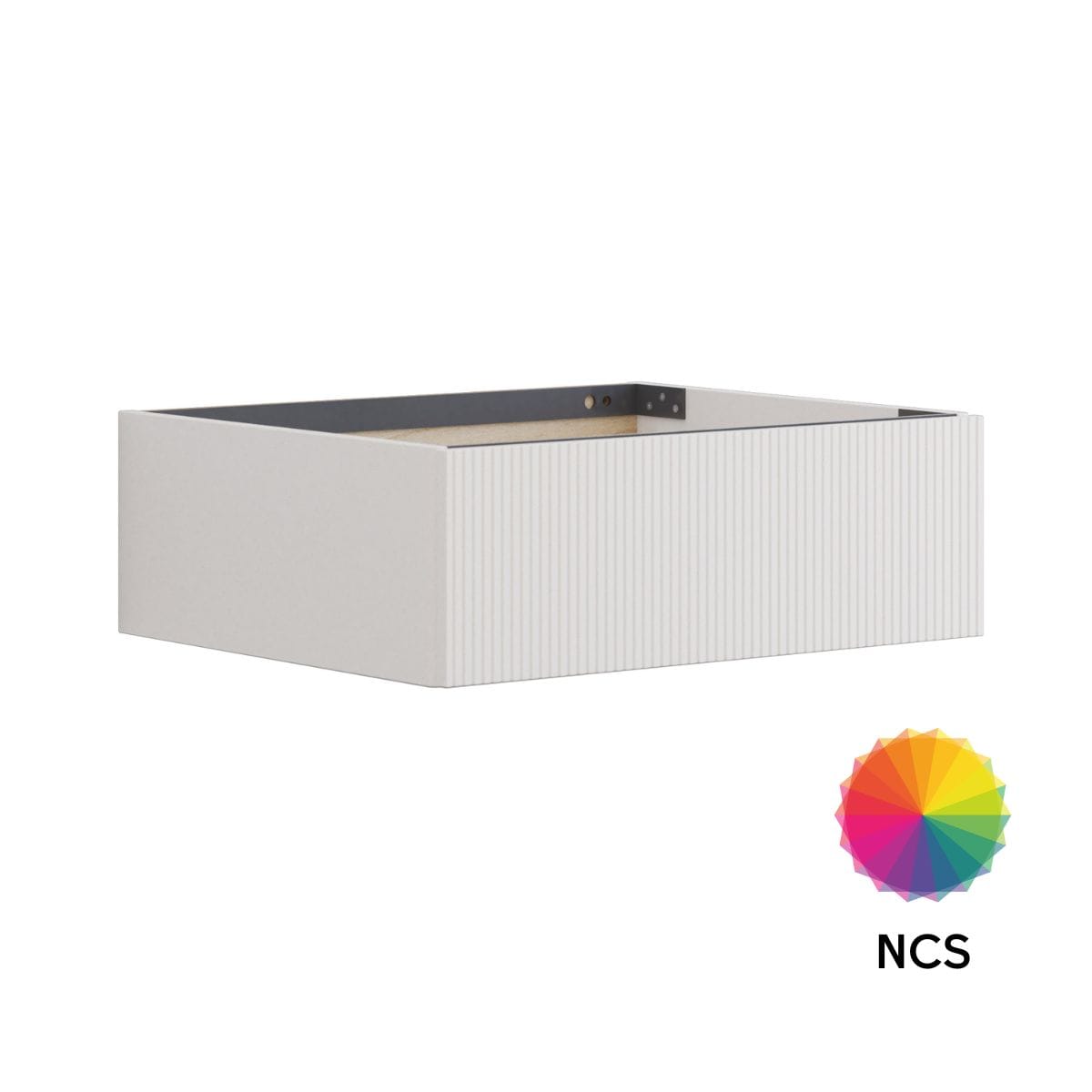 Dansani Calidris Rillet Skap 1 skuff D50cm NCS farge / 60cm / 20cm Dansani Sideskap bad DA-C83-C099