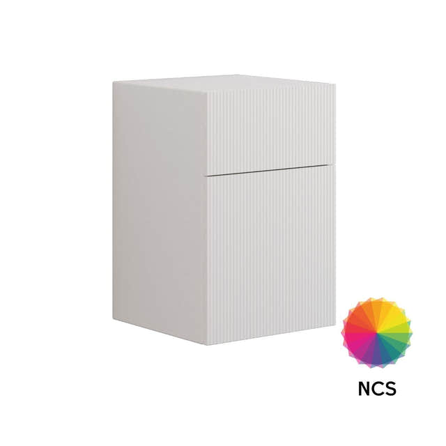 Dansani Calidris Rillet Skap 2 skuff D40cm Ekstra høy underskuff NCS farge / 40cm Dansani Sideskap bad DA-C47-C099