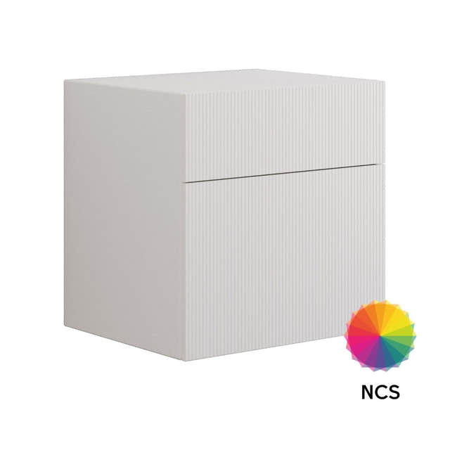 Dansani Calidris Rillet Skap 2 skuff D50cm Ekstra høy underskuff NCS farge / 60cm Dansani Sideskap bad DA-C60-C099