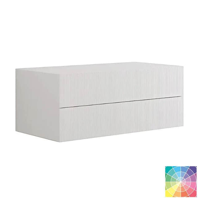 Dansani Calidris Rillet Skap 2 skuff D50cm NCS farge / 100cm Dansani Sideskap bad DA-C58-C099