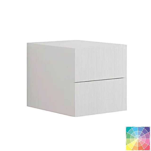 Dansani Calidris Rillet Skap 2 skuff D50cm NCS farge / 40cm Dansani Sideskap bad DA-C55-C099