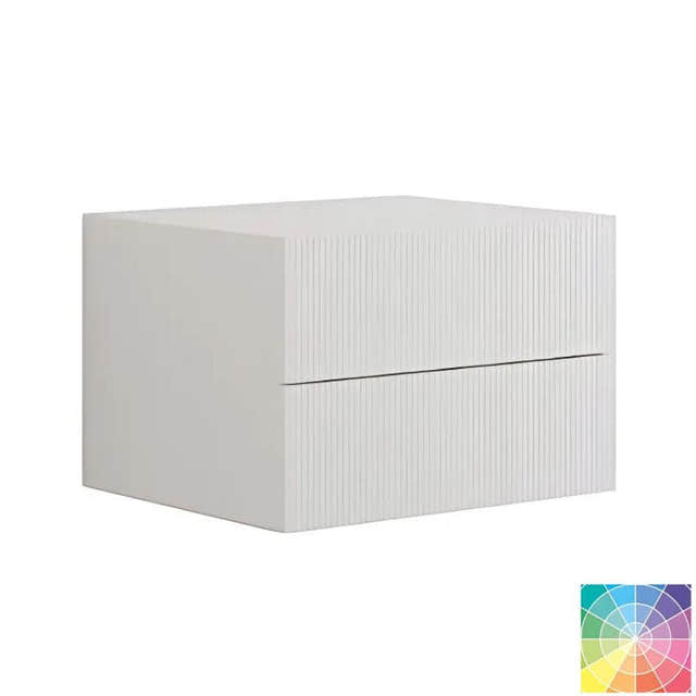 Dansani Calidris Rillet Skap 2 skuff D50cm NCS farge / 60cm Dansani Sideskap bad DA-C56-C099