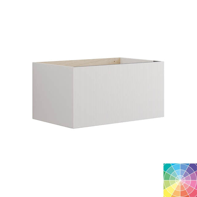 Dansani Calidris Servantskap 1sk B60-120xH40xD50cm - Rillet 80cm / NCS farge Dansani Servantskap DA-C17-C099