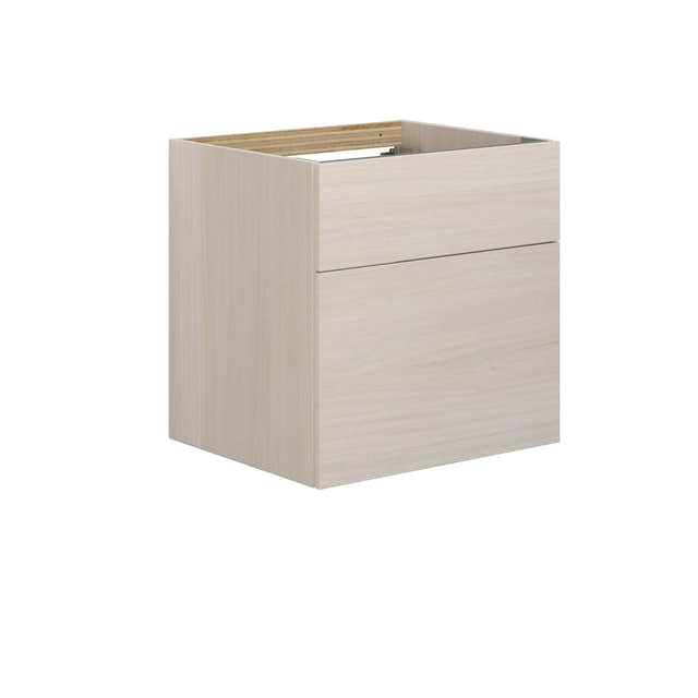 Dansani Calidris Servantskap 2sk B60-120xH60xD50cm - Glatt Hvit eik / 60cm Dansani Servantskap DA-C26-1075