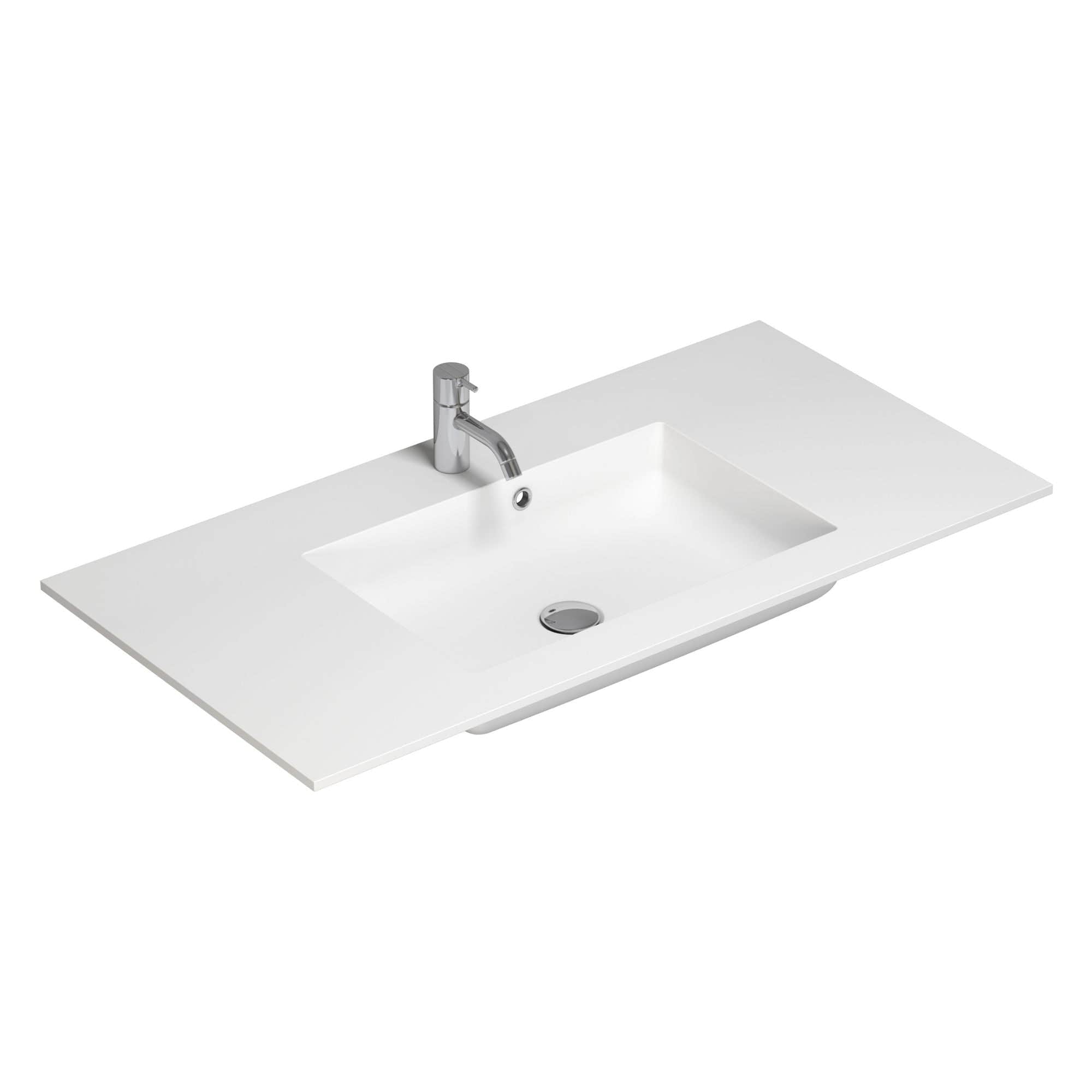 Dansani Calidris Shape Kompositt Servant D50 måltilpasset Hvit matt / 100cm Dansani Møbelservant DA-631210403