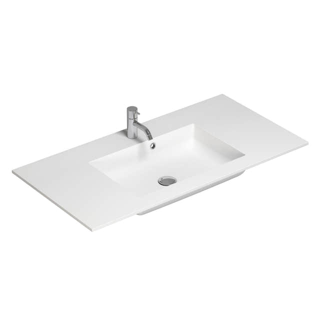 Dansani Calidris Shape Kompositt Servant D50 måltilpasset Hvit matt / 100cm Dansani Møbelservant DA-631210403