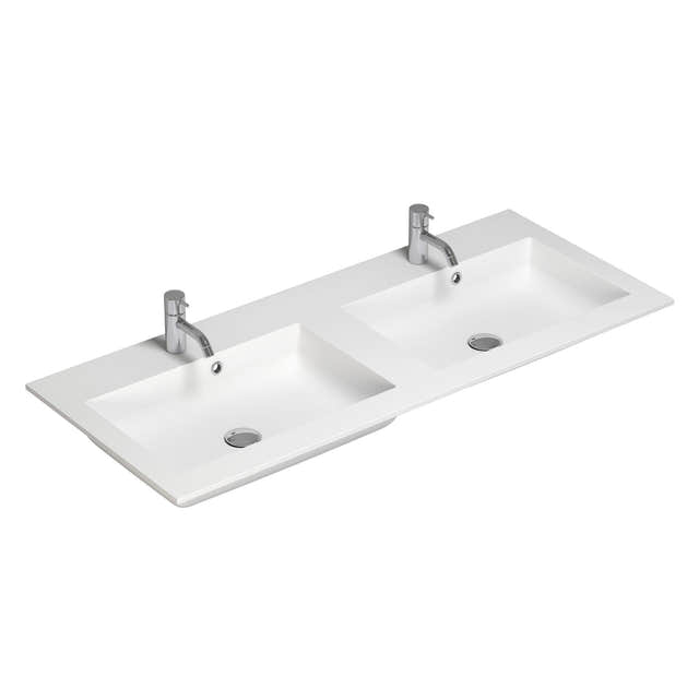 Dansani Calidris Shape Kompositt Servant D50 måltilpasset Hvit matt / 120cm dobbel Dansani Møbelservant DA-631212503