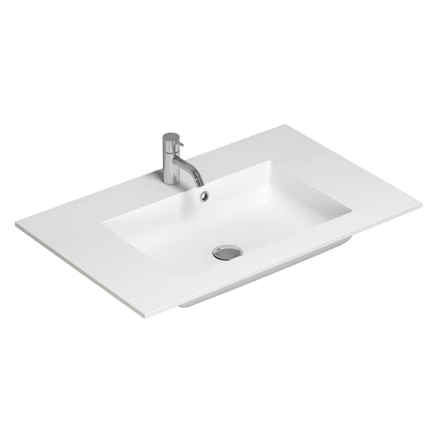 Dansani Calidris Shape Kompositt Servant D50 måltilpasset Hvit matt / 80cm Dansani Møbelservant DA-631208403