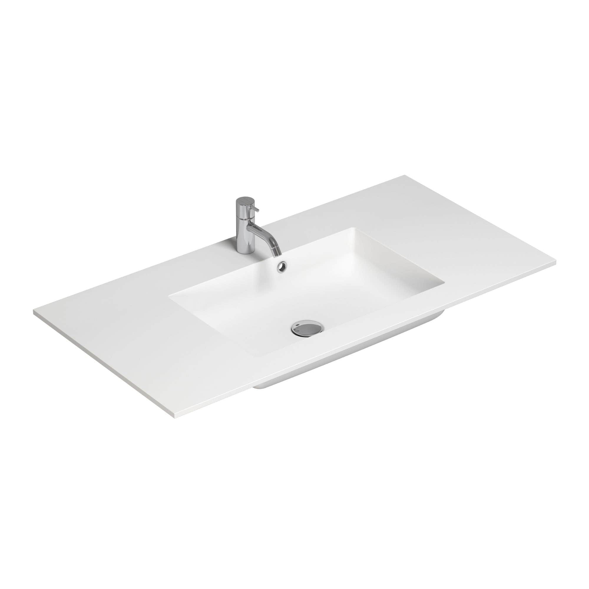 Dansani Calidris Shape Kompositt Servant D50cm Hvit matt / 100cm Dansani Møbelservant DA-631221103