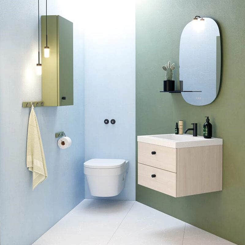 Dansani Calidris Unique Silestone Servant B60-120xH1xD50cm Dansani Baderomsservant