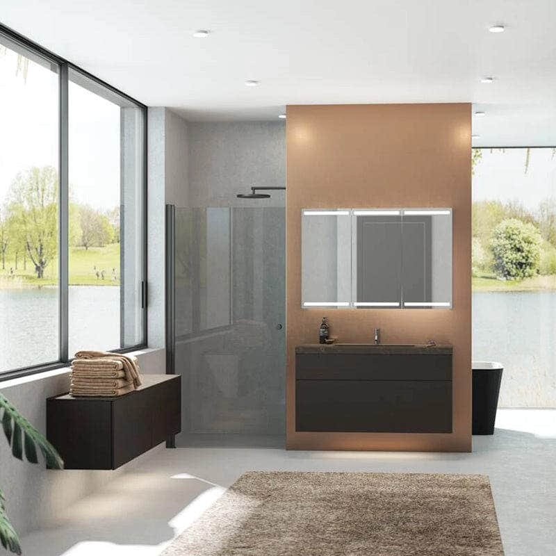 Dansani Calidris Unique Silestone Servant B60-120xH1xD50cm Dansani Baderomsservant