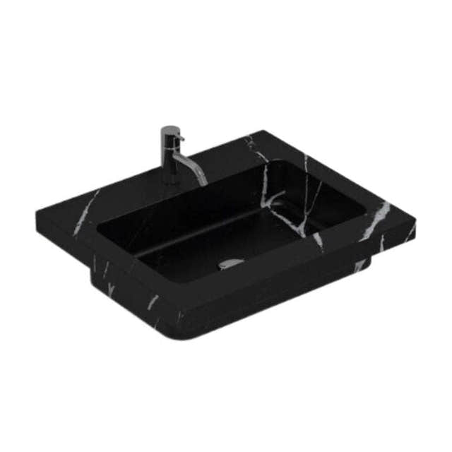 Dansani Calidris Unique Silestone Servant måltilpasset B60-219xH1xD50cm Eternal marguina / 60cm Dansani Møbelservant DA-631706416