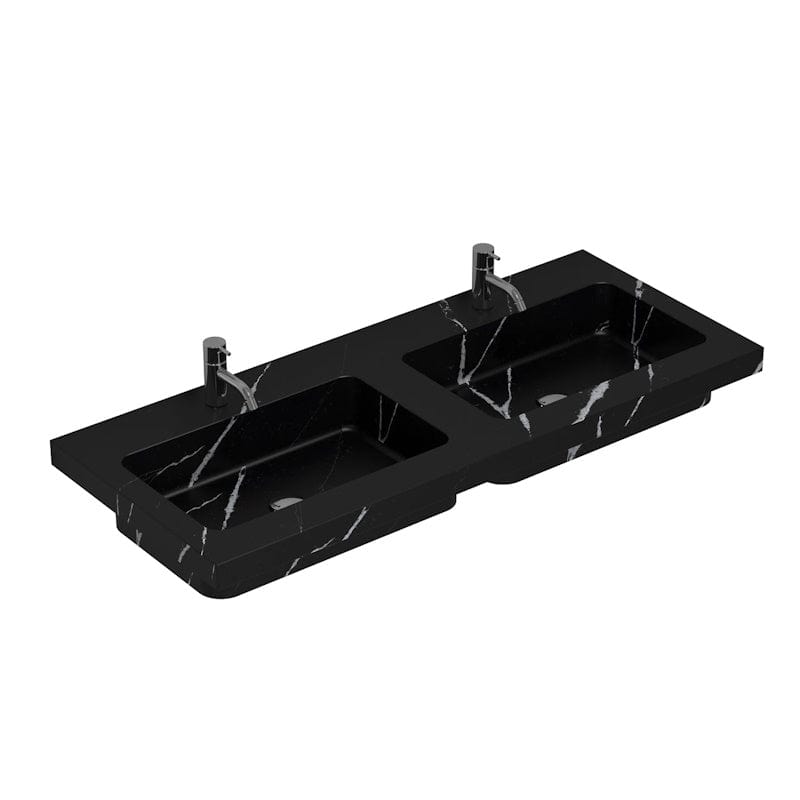 Dansani Calidris Unique Silestone servant måltilpasset D50,5 H1,2cm Eternal marguina / 160cm dobbel Dansani Baderomsservant DA-631716516