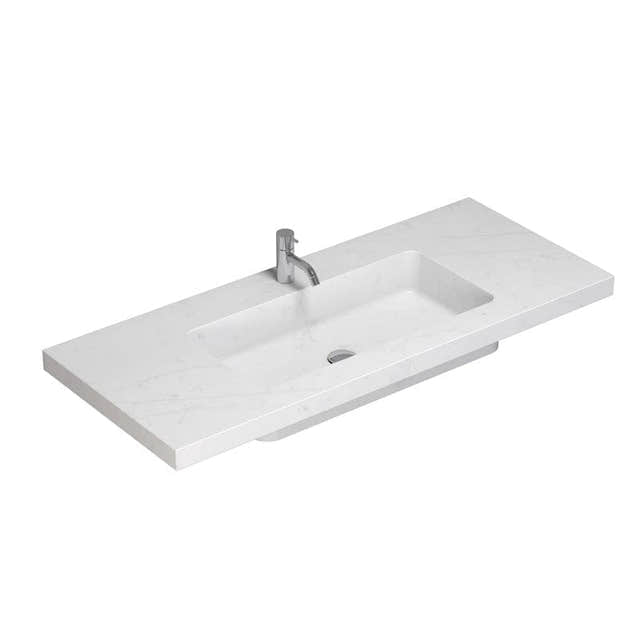 Dansani Calidris Unique Silestone servant måltilpasset D50,5 H1,2cm Eternal statuario / 140cm Dansani Baderomsservant DA-631714412