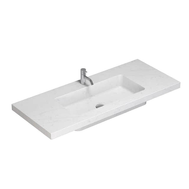 Dansani Calidris Unique Silestone servant måltilpasset D50,5 H1,2cm Eternal statuario / 200cm Dansani Baderomsservant DA-631720412