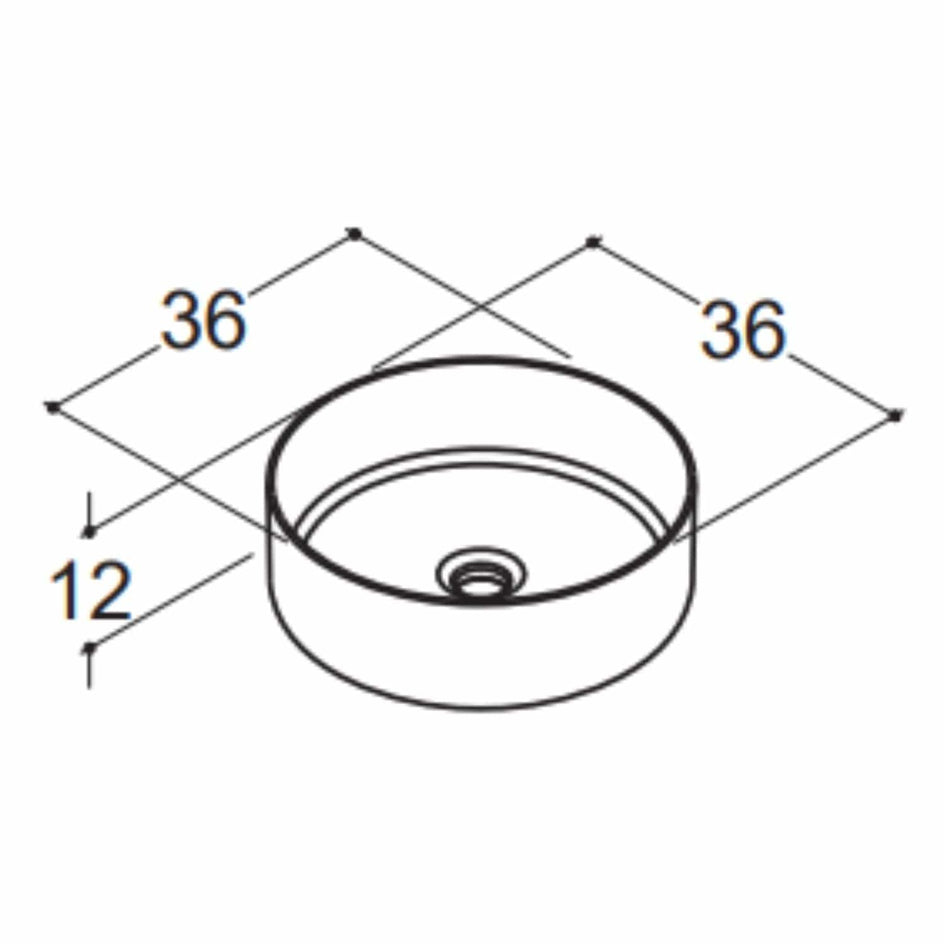 Dansani Circle Servant Ø36cm, porselen Hvit Dansani Bolleservant DA-101205003