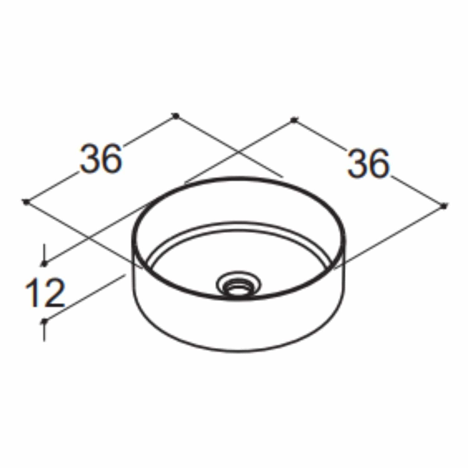 Dansani Circle Servant Ø36cm, porselen Hvit Dansani Bolleservant DA-101205003