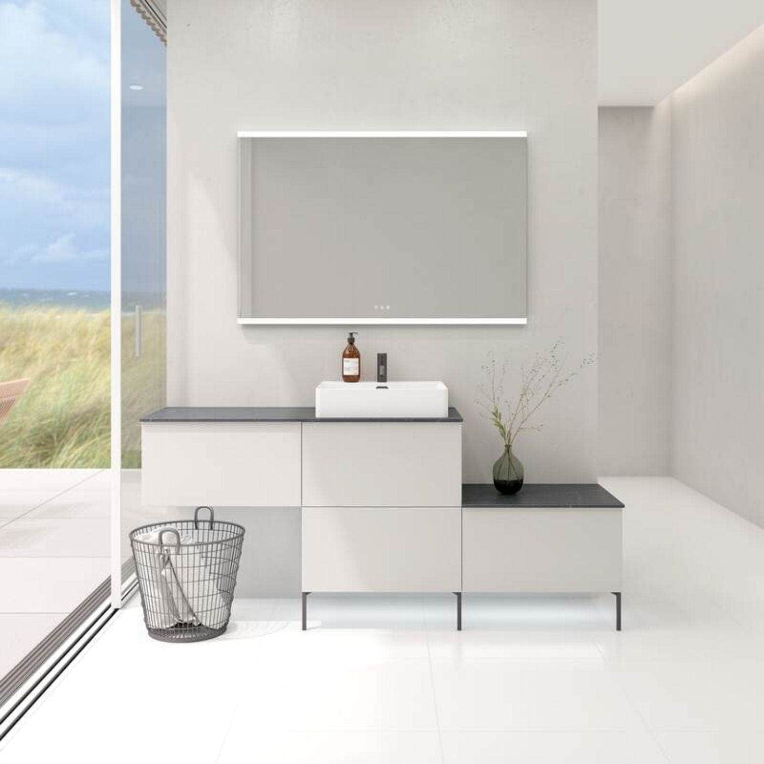 Dansani Cube Servant Ø50cm, porselen Hvit blank Dansani Baderomsservant DA-101305003