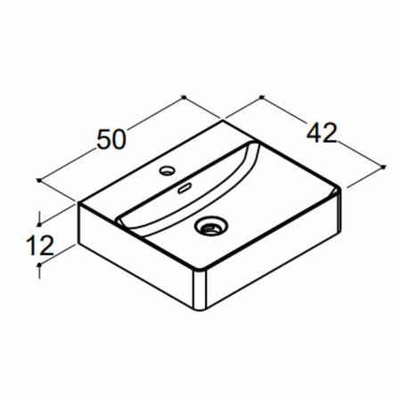 Dansani Cube Servant 50x42cm porselen