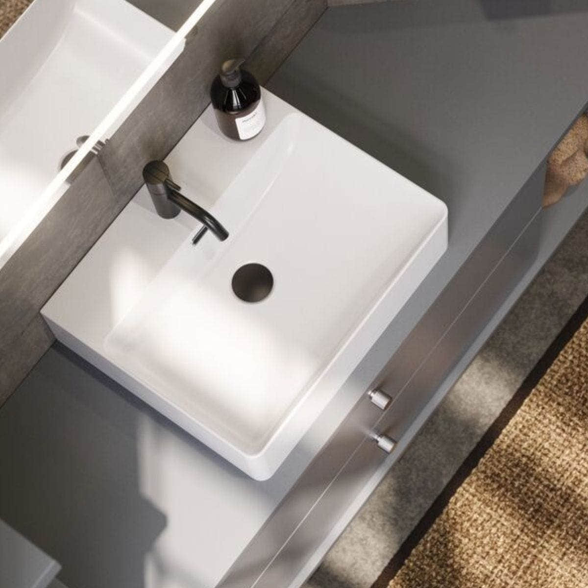 Dansani Cube Servant Ø50cm, porselen Hvit Dansani Møbelservant DA-101305003