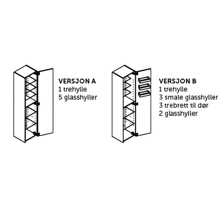 Dansani FRAME Høyskap 1 dør