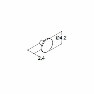 Dansani Grep Button Ø42mm Plast