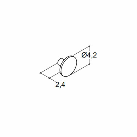Dansani Grep Button Ø42mm Plast