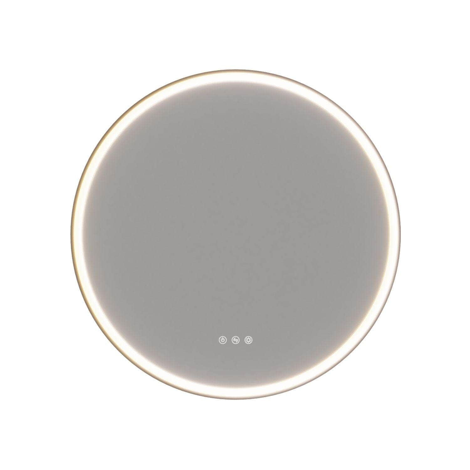 Dansani Hoop Speil Rundt med Lys og Lysstyring Svart / 65cm Dansani Baderomsspeil DA-S936-028