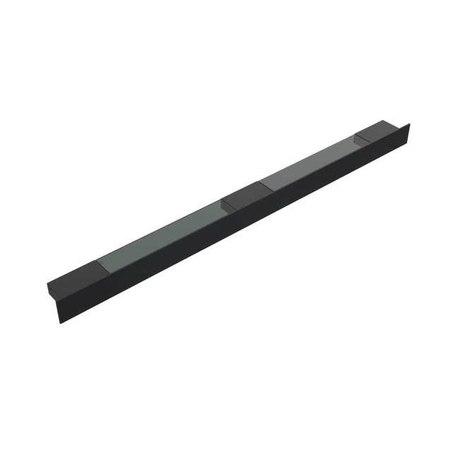 Dansani Illumi hylle med stikkontakt E, USB stik Svart matt / 140cm Dansani Baderomshylle DA-190304811