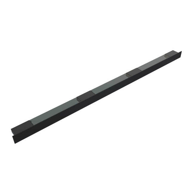 Dansani Illumi hylle med stikkontakt E, USB stik Svart matt / 200cm Dansani Baderomshylle DA-190304812