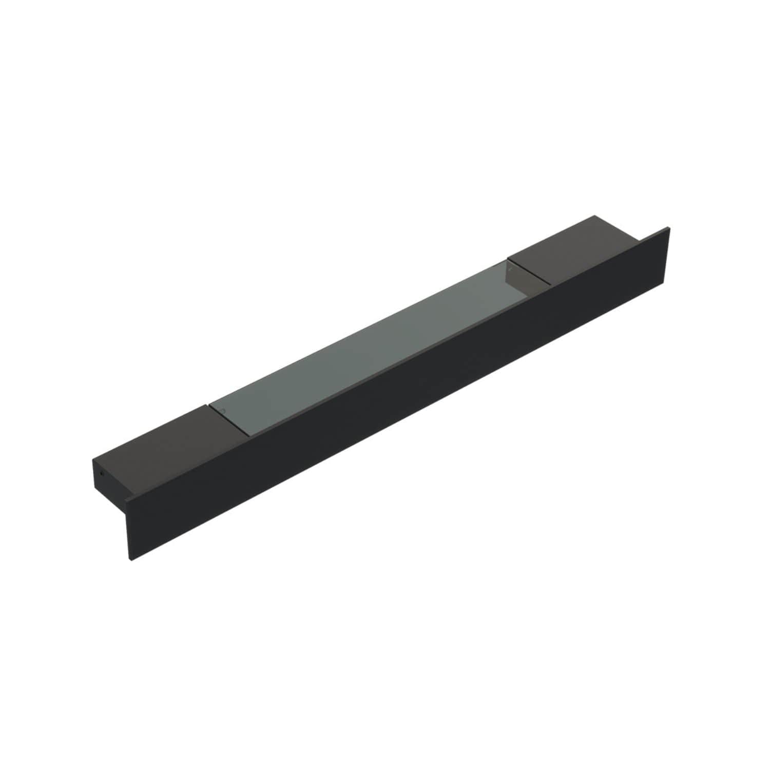 Dansani Illumi hylle med stikkontakt E, USB stik Svart matt / 80cm Dansani Baderomshylle DA-190304810