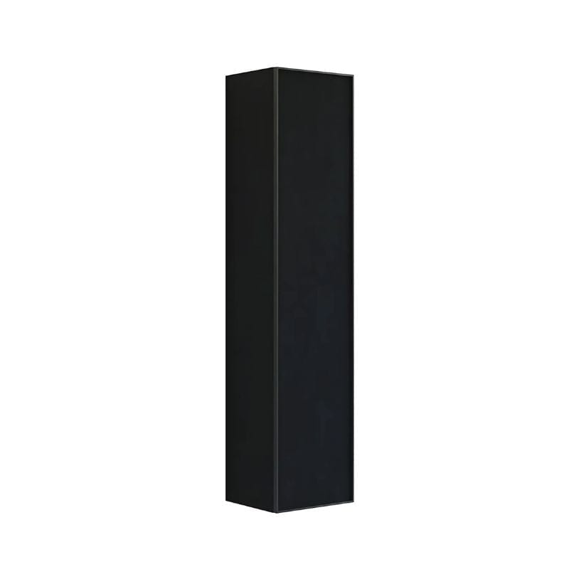 Dansani Inzo Alu-ramme svart Høyskap 1 dør Ver. A B40xH176x35cm Svart eik / Høyre hengslet Dansani Høyskap bad DA-U47-8150