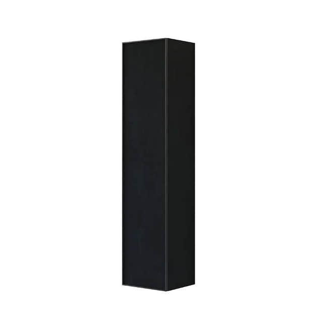 Dansani Inzo Alu-ramme svart Høyskap 1 dør Ver. A B40xH176x35cm Svart eik / Venstre hengslet Dansani Høyskap bad DA-U47-8250