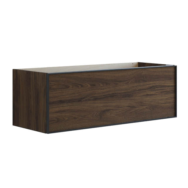 Dansani Inzo Alu-ramme svart Servantskap 1 skuff B60-120xH40xD44cm Brun eik / 120cm Dansani Servantskap DA-U17-8052