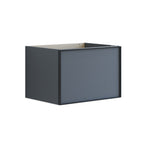 Dansani Inzo Alu-ramme svart Servantskap 1 skuff B60-120xH40xD44cm