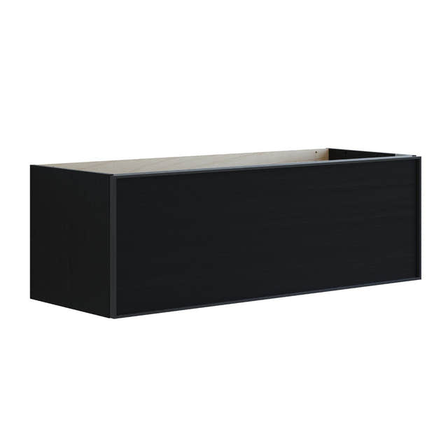 Dansani Inzo Alu-ramme svart Servantskap 1 skuff B60-120xH40xD44cm Svart eik / 120cm dobbel Dansani Servantskap DA-U18-8050