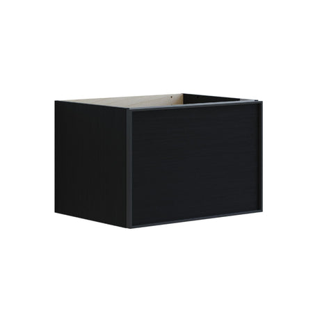 Dansani Inzo Alu-ramme svart Servantskap 1 skuff B60-120xH40xD44cm