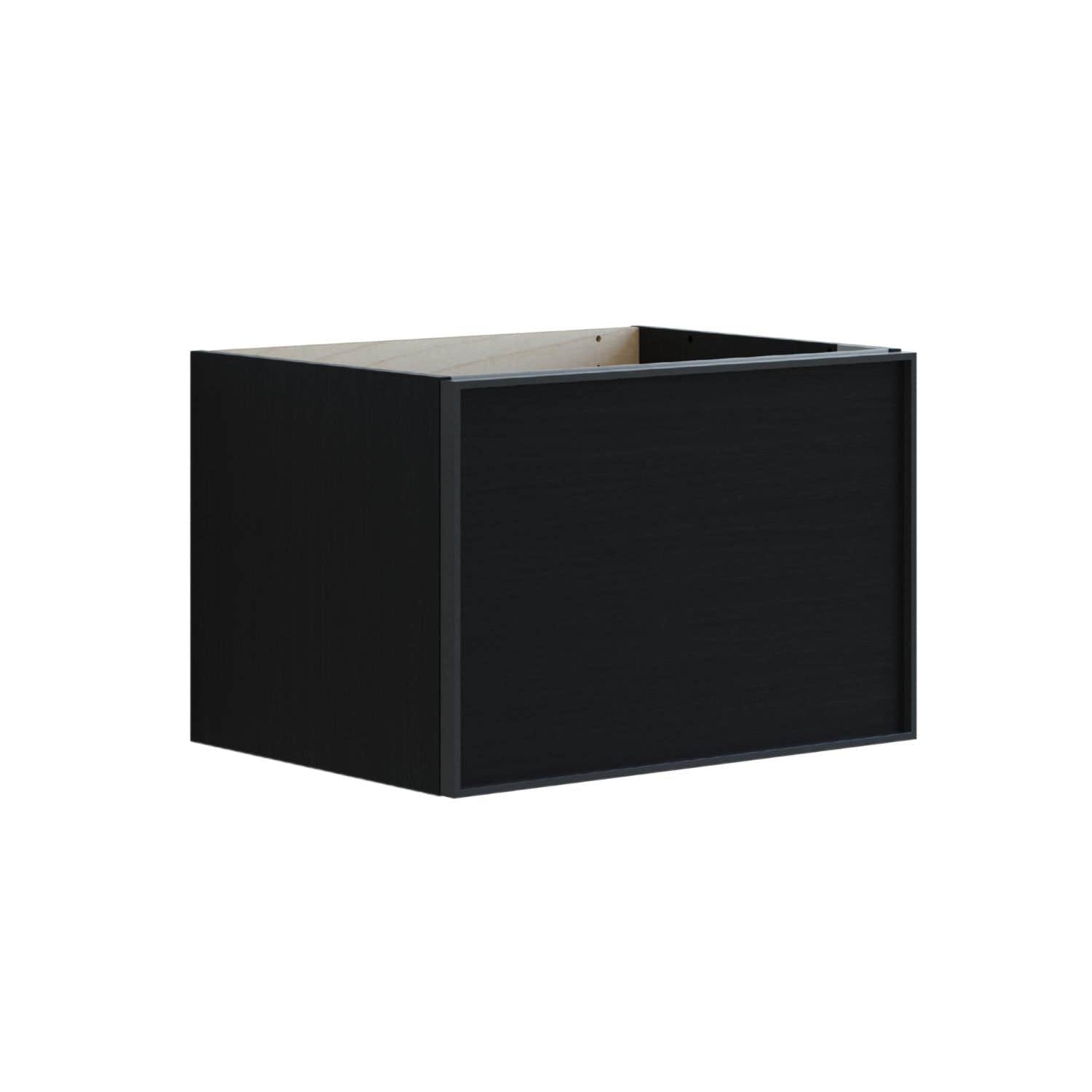 Dansani Inzo Alu-ramme svart Servantskap 1 skuff B60-120xH40xD44cm Svart eik / 60cm Dansani Servantskap DA-U14-8050
