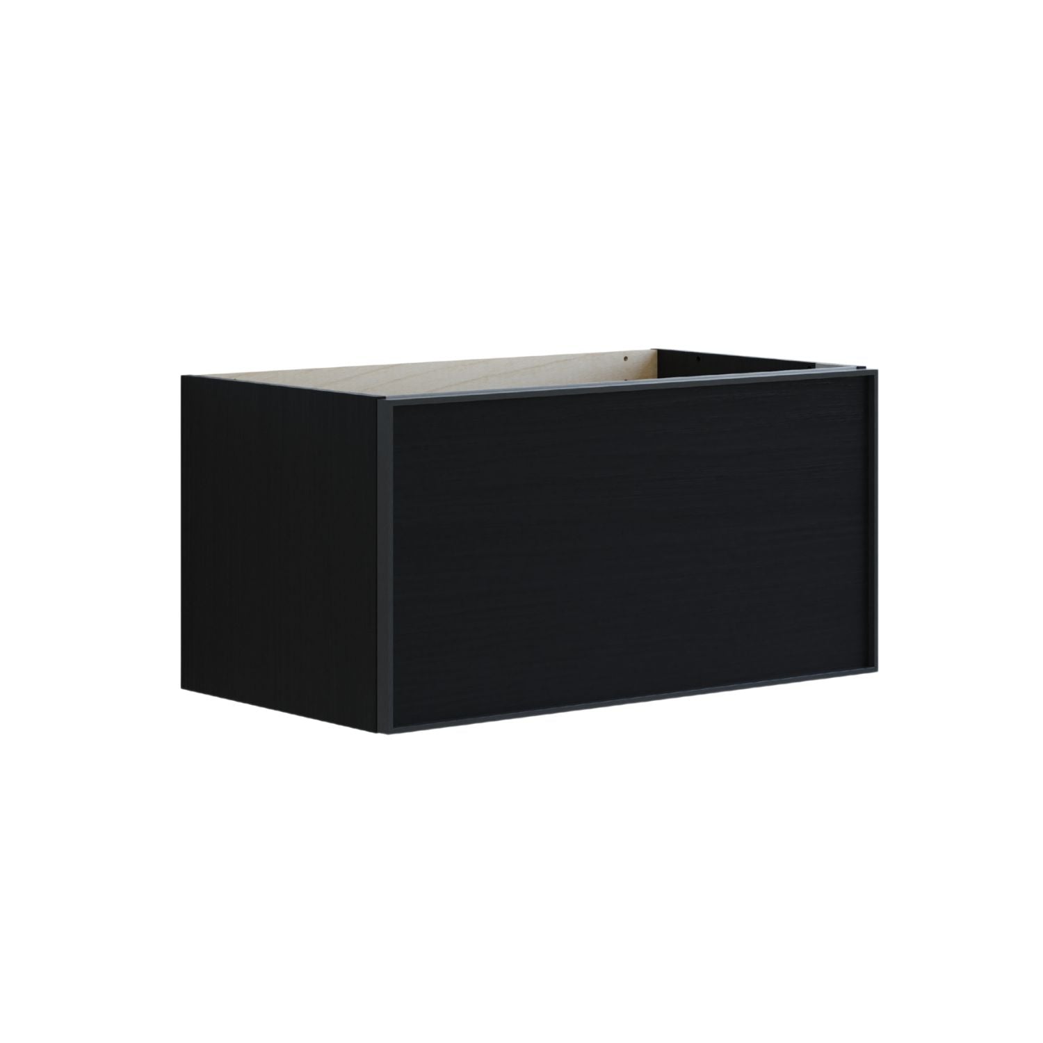 Dansani Inzo Alu-ramme svart Servantskap 1 skuff B60-120xH40xD44cm Svart eik / 80cm Dansani Servantskap DA-U15-8050