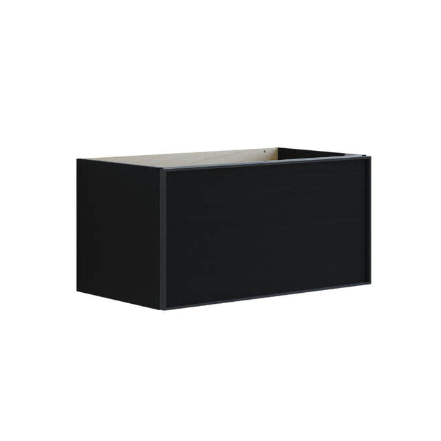 Dansani Inzo Alu-ramme svart Servantskap 1 skuff B60-120xH40xD44cm Svart eik / 80cm Dansani Servantskap DA-U15-8050