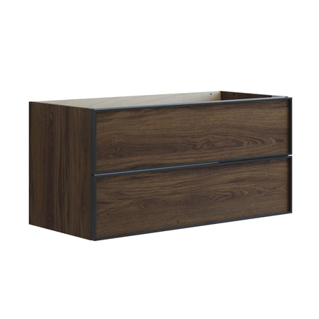 Dansani Inzo Alu-ramme Svart Servantskap 2 Skuff H48cm
