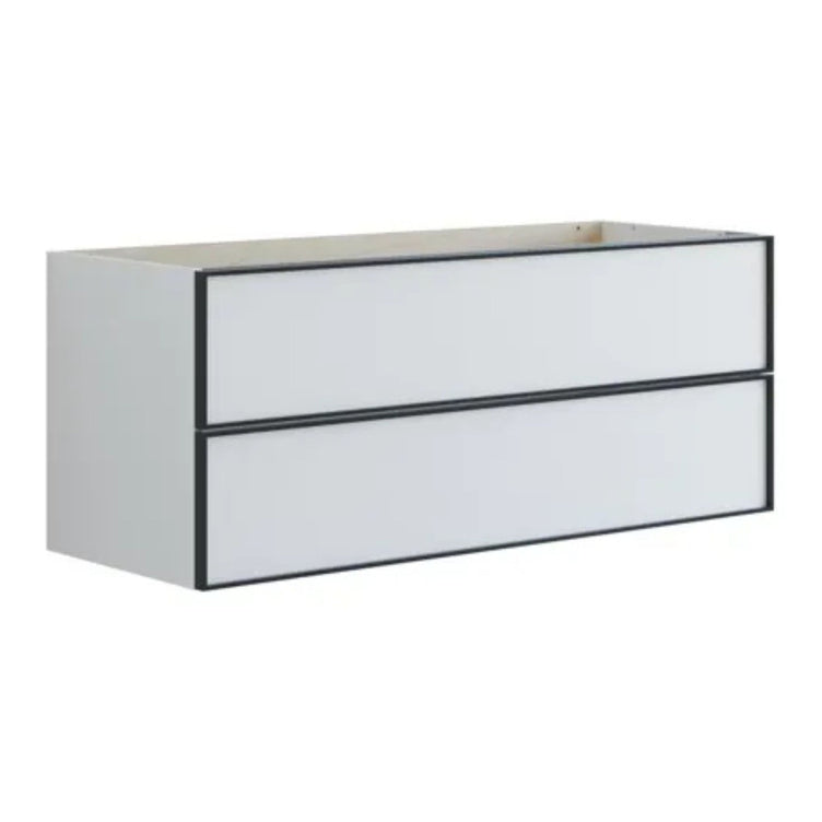Dansani Inzo Alu-ramme Svart Servantskap 2 Skuff H48cm