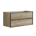 Dansani Inzo Alu-ramme Svart Servantskap 2 Skuff H48cm