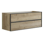 Dansani Inzo Alu-ramme Svart Servantskap 2 Skuff H48cm