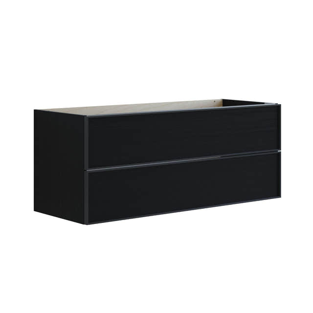 Dansani Inzo Alu-ramme Svart Servantskap 2 Skuff H48cm Svart eik / 120cm Dansani Servantskap DA-U22-8050
