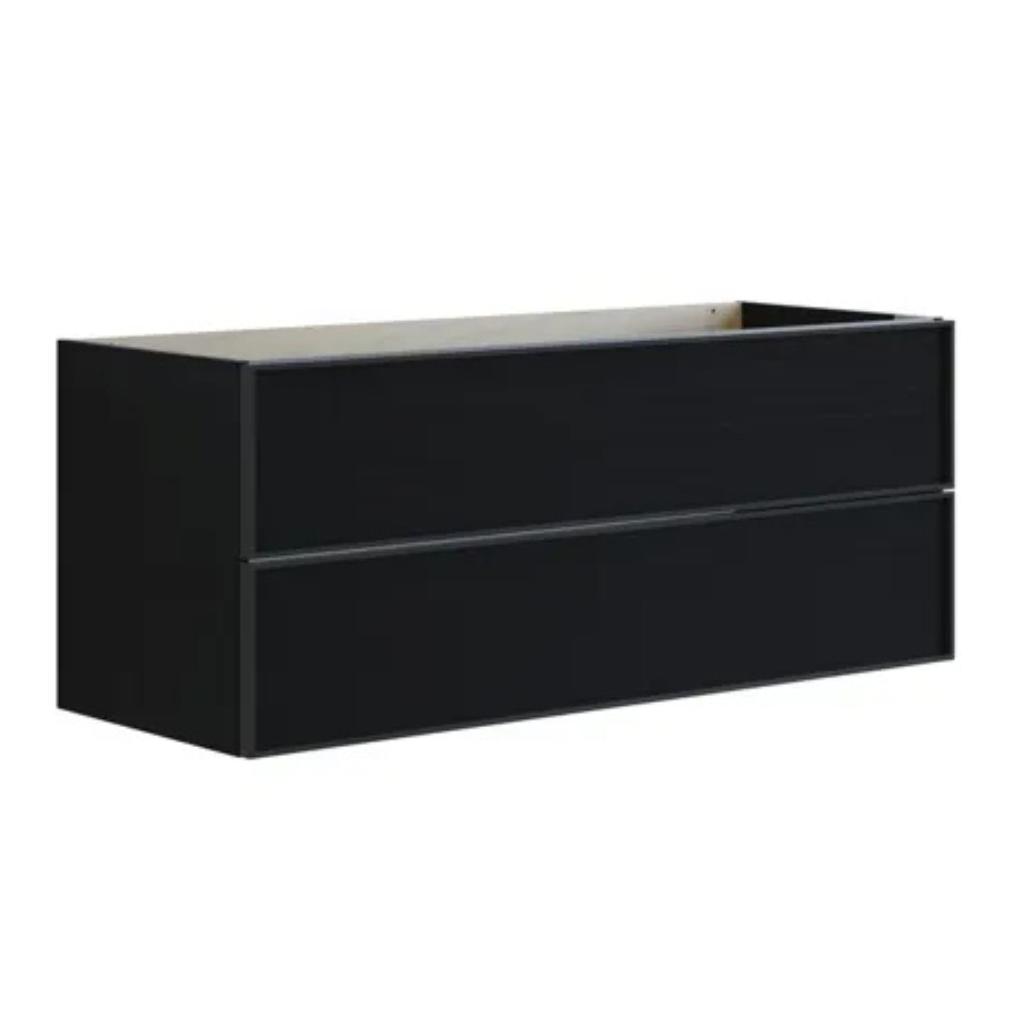 Dansani Inzo Alu-ramme Svart Servantskap 2 Skuff H48cm Svart eik / 120cm Dansani Servantskap DA-U22-8050