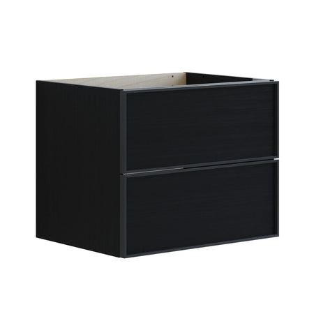 Dansani Inzo Alu-ramme Svart Servantskap 2 Skuff H48cm