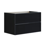 Dansani Inzo Alu-ramme Svart Servantskap 2 Skuff H48cm