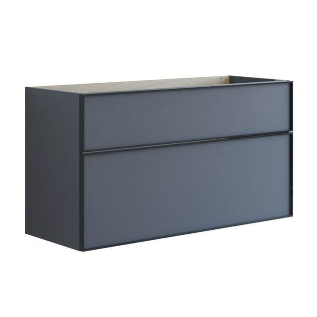 Dansani Inzo Alu-ramme svart Servantskap med ekstra stor underskuff Grå matt / 120cm Dansani Servantskap DA-U27-8003